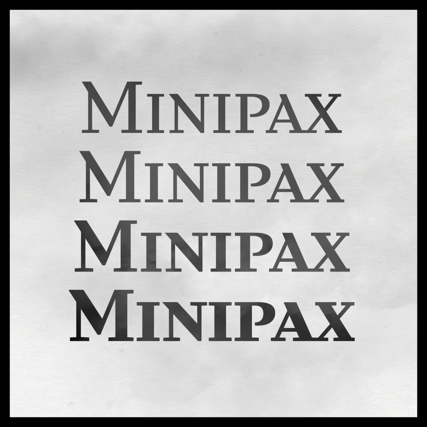 Przykład czcionki MINIPAX