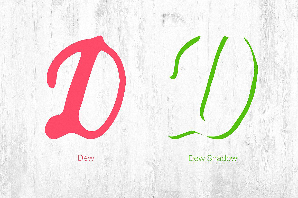 Przykład czcionki Compotes Dew Dew Slim Shadow