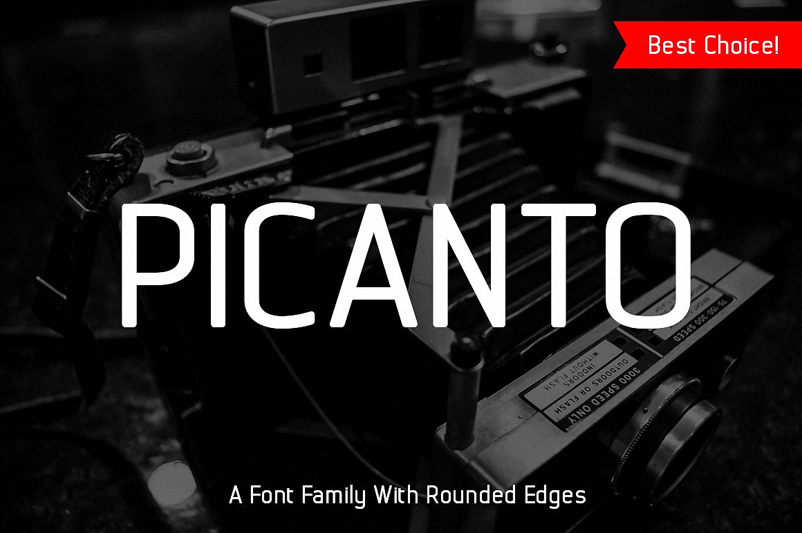 Przykład czcionki Picanto