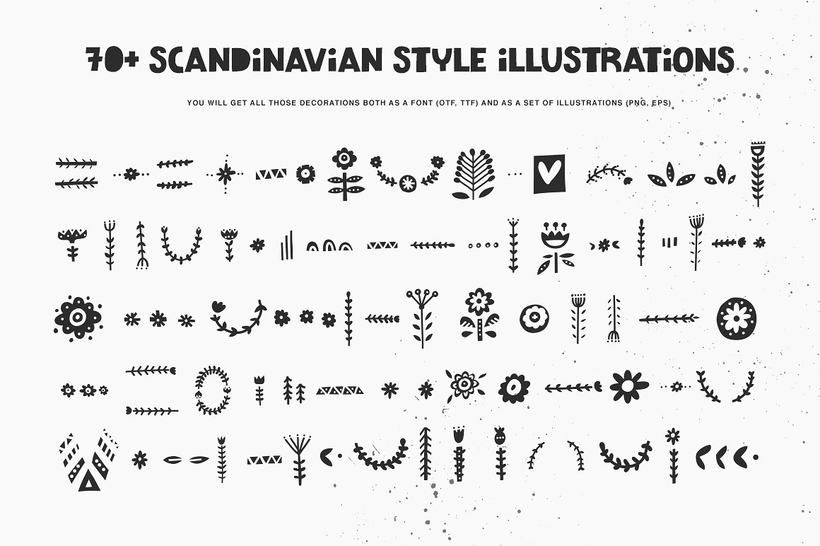 Przykład czcionki Scandinavian Decorative