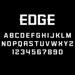 Przykład czcionki Edge