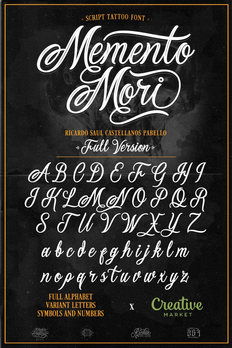 Przykład czcionki Mementomori Bold Alternate