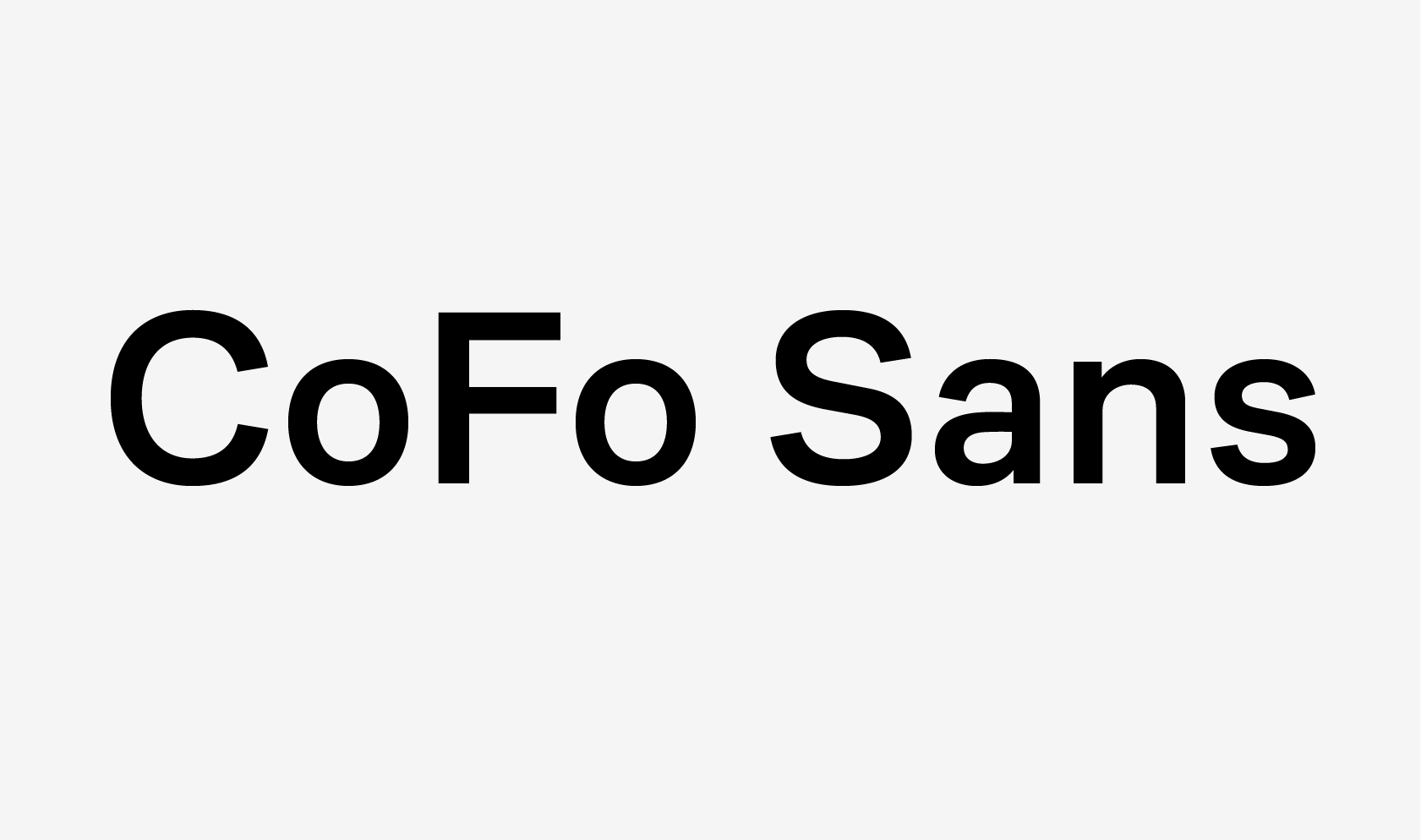 Przykład czcionki CoFo Sans Regular