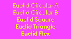Przykład czcionki Euclid Circular Regular