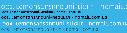 Przykład czcionki Lemon Sans Condensed Condensed Regular