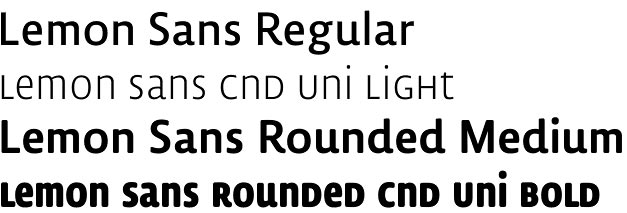 Przykład czcionki Lemon Sans Rounded Condensed Cond Semi Light