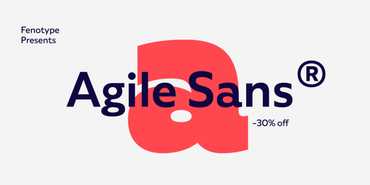 Przykład czcionki Agile Sans Extra Bold Italic