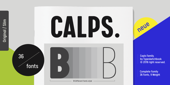 Przykład czcionki CALPS
