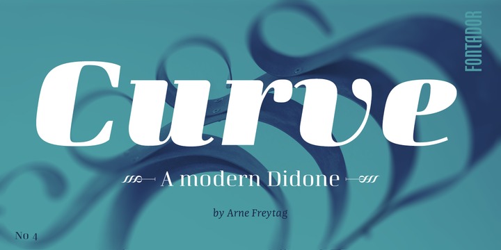 Przykład czcionki Curve Bold Italic
