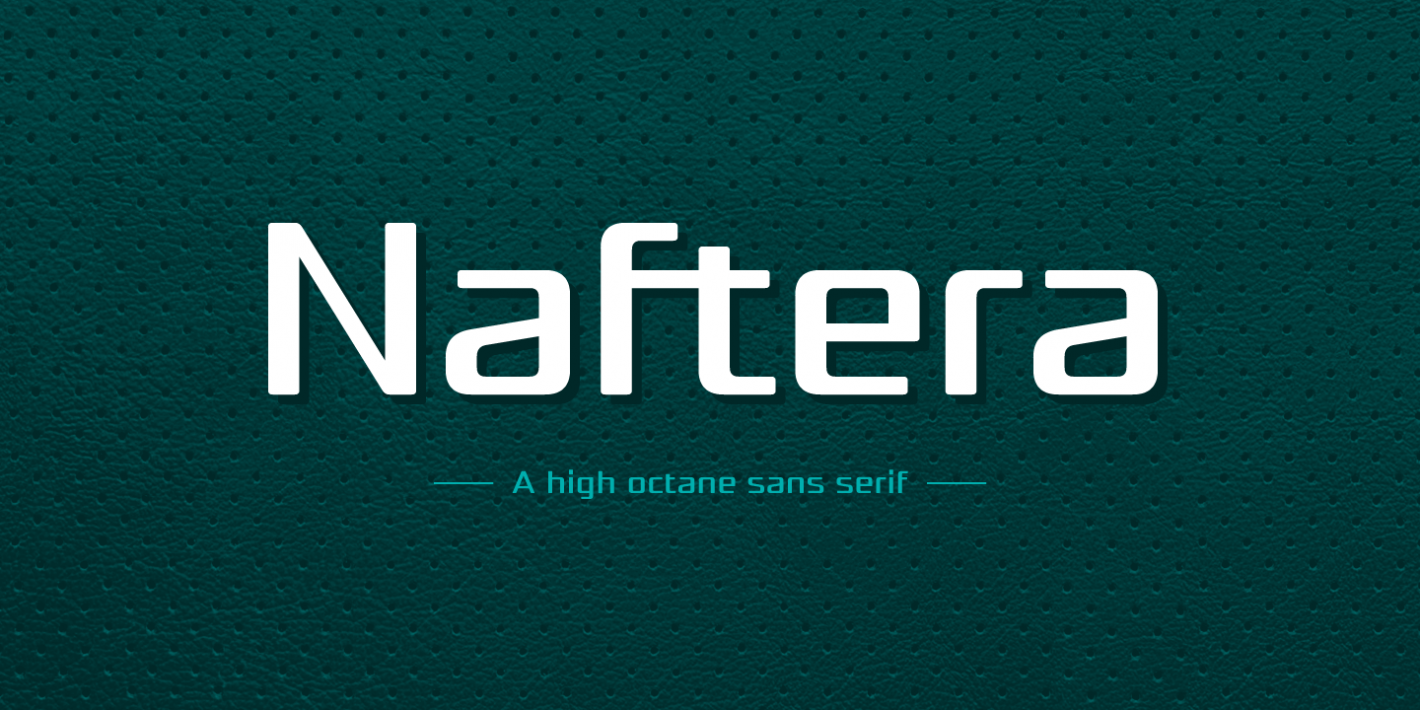 Przykład czcionki NAFTERA