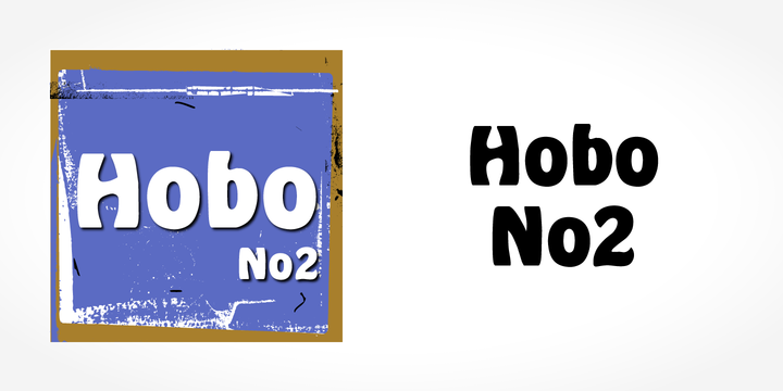 Przykład czcionki Hobo No2