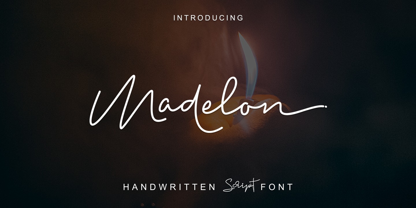 Przykład czcionki Madelon Script