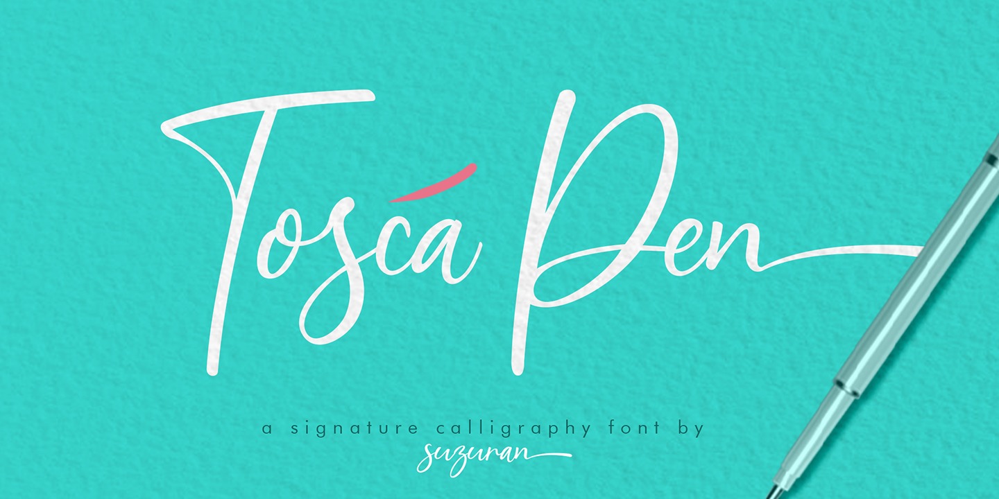 Przykład czcionki Tosca Pen