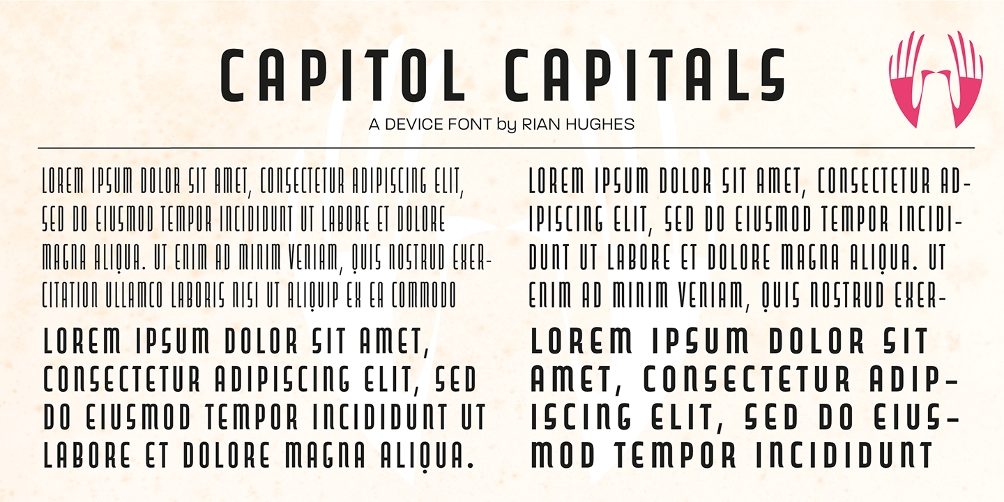 Przykład czcionki Capitol Bold