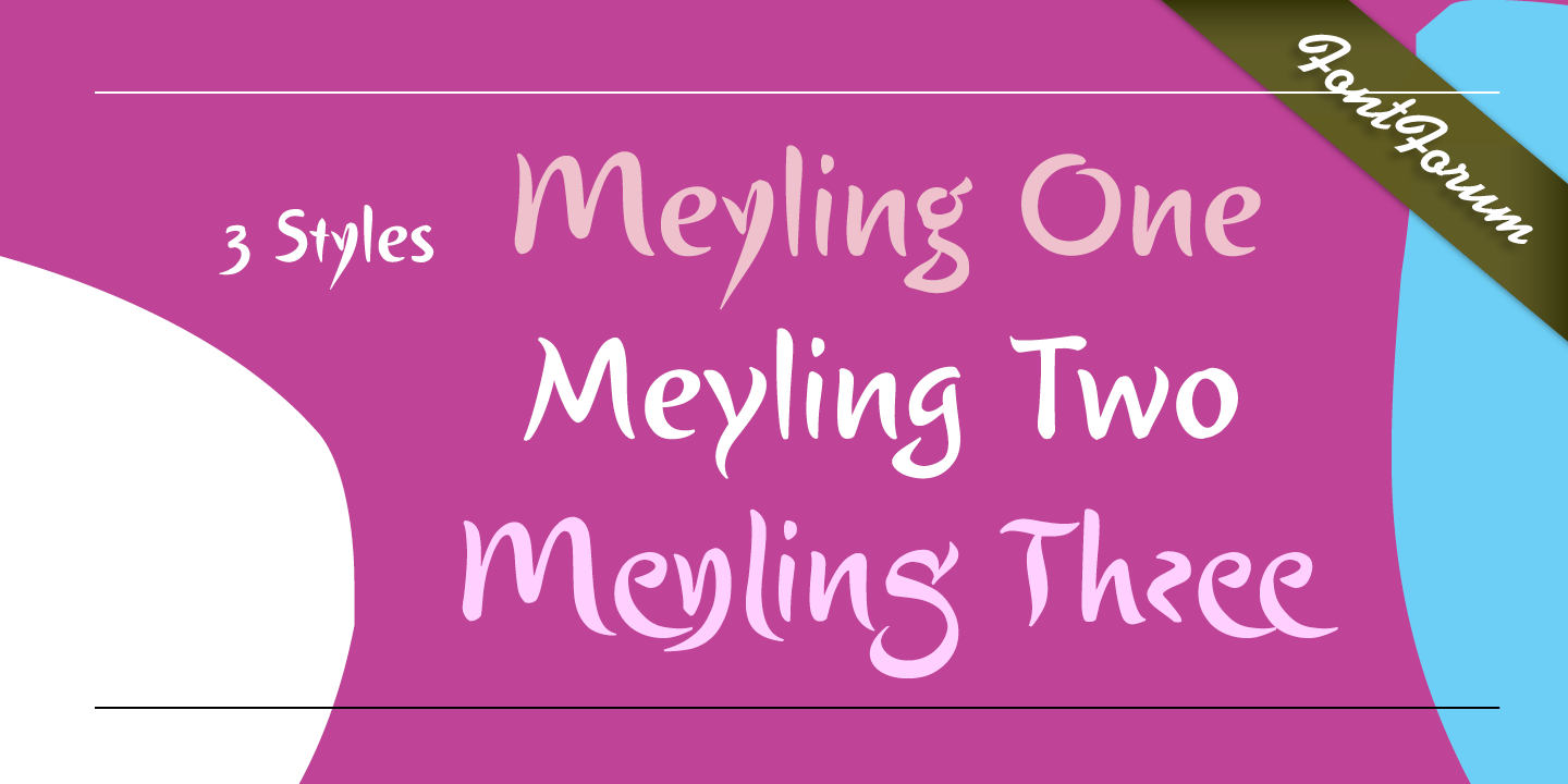 Przykład czcionki Meyling Two