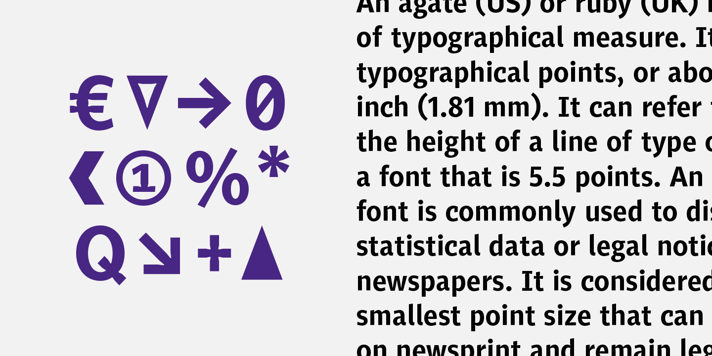 Przykład czcionki Tabac Micro Medium Italic