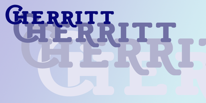 Przykład czcionki Cherritt Cherritt Bold