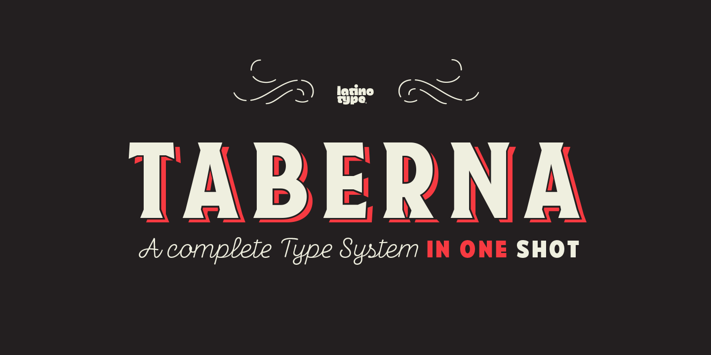 Przykład czcionki Taberna Serif Regular InL