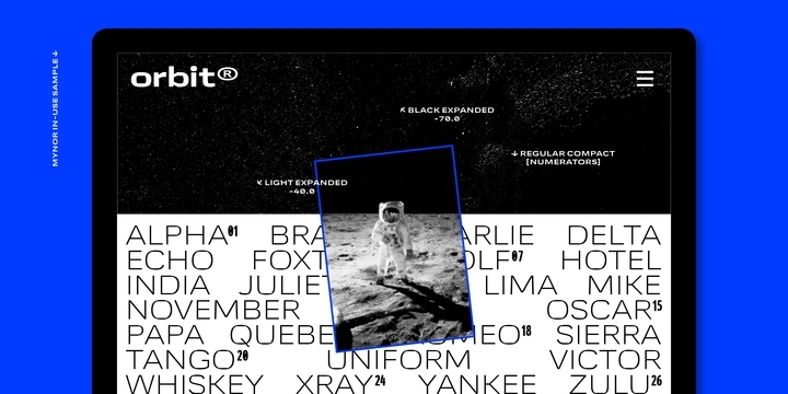 Mynor Regular czcionka | Czcionki.pro