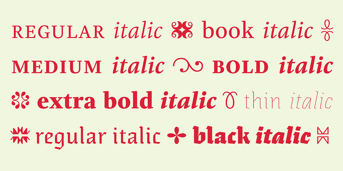 Przykład czcionki Eskapade Extra bold Italic