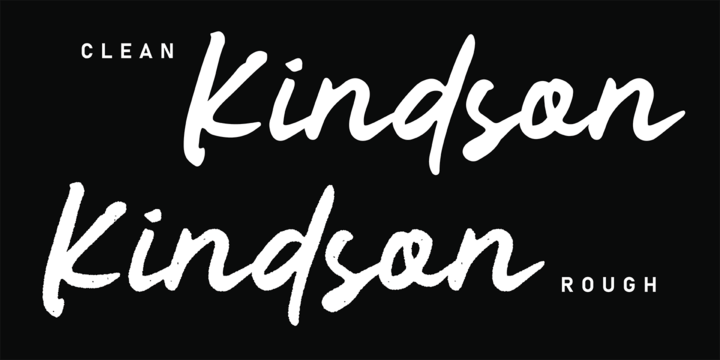 Przykład czcionki Kindson Regular