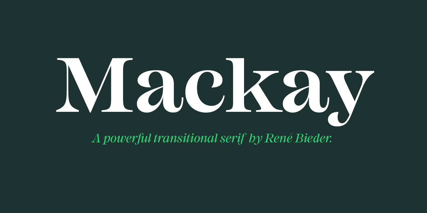 Przykład czcionki Mackay