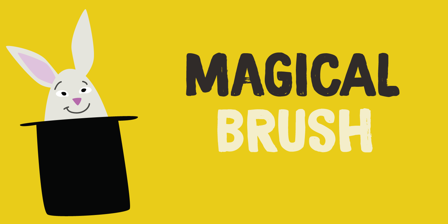 Przykład czcionki Magical Brush