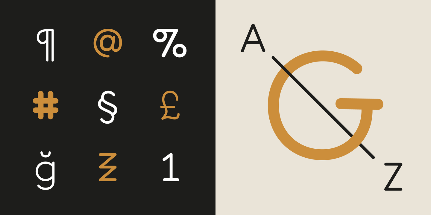 Przykład czcionki Monolog SemiBold