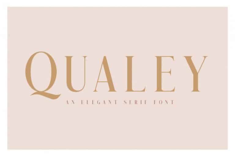Przykład czcionki Qualey