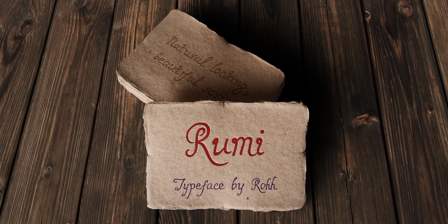 Przykład czcionki Rumi