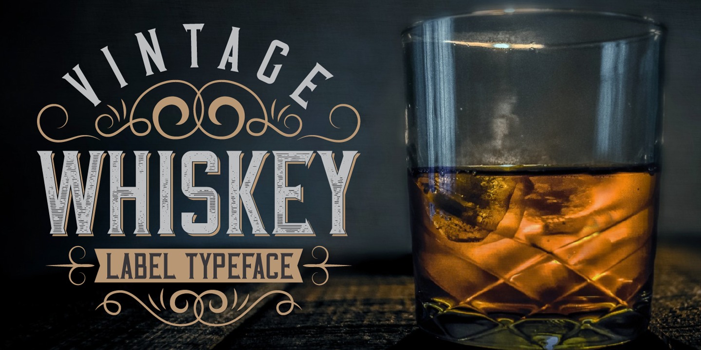 Przykład czcionki Vintage Whiskey
