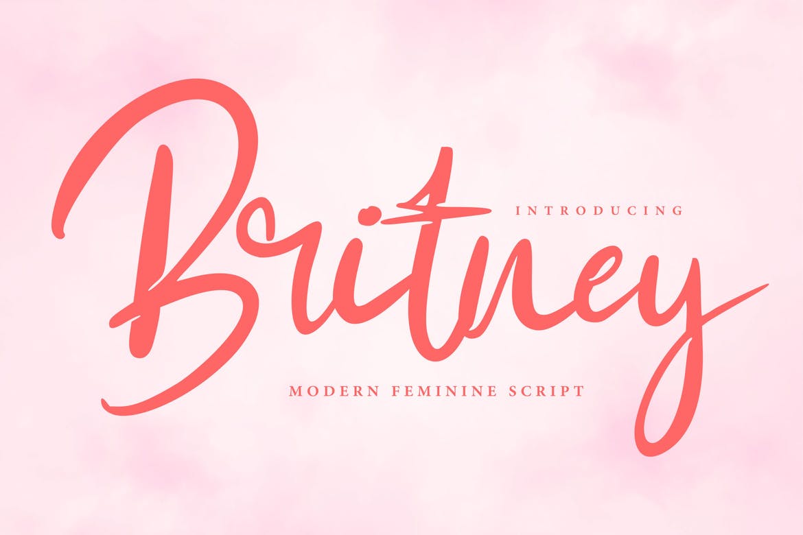 Przykład czcionki Britney 