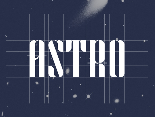 Przykład czcionki Astro