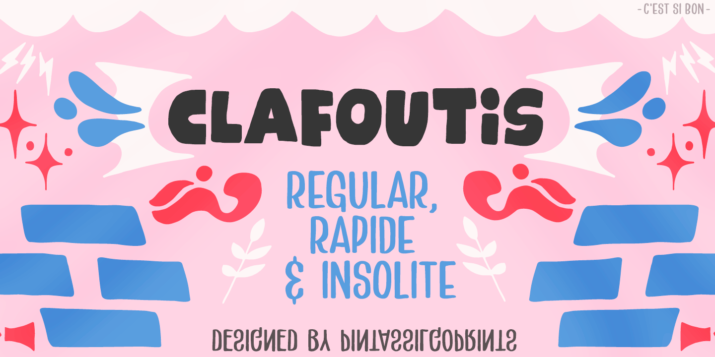Przykład czcionki Clafoutis