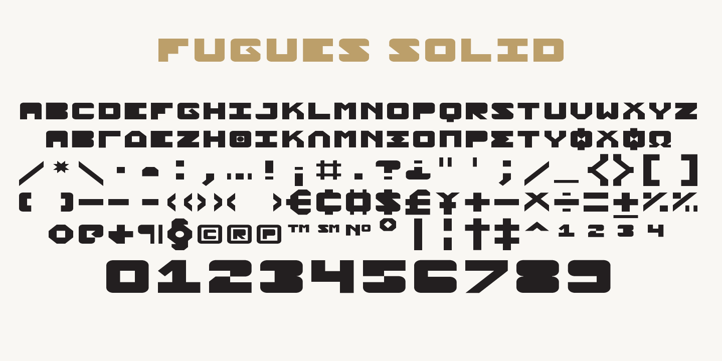 Przykład czcionki Fugues Solid Outline Blotchy Italic