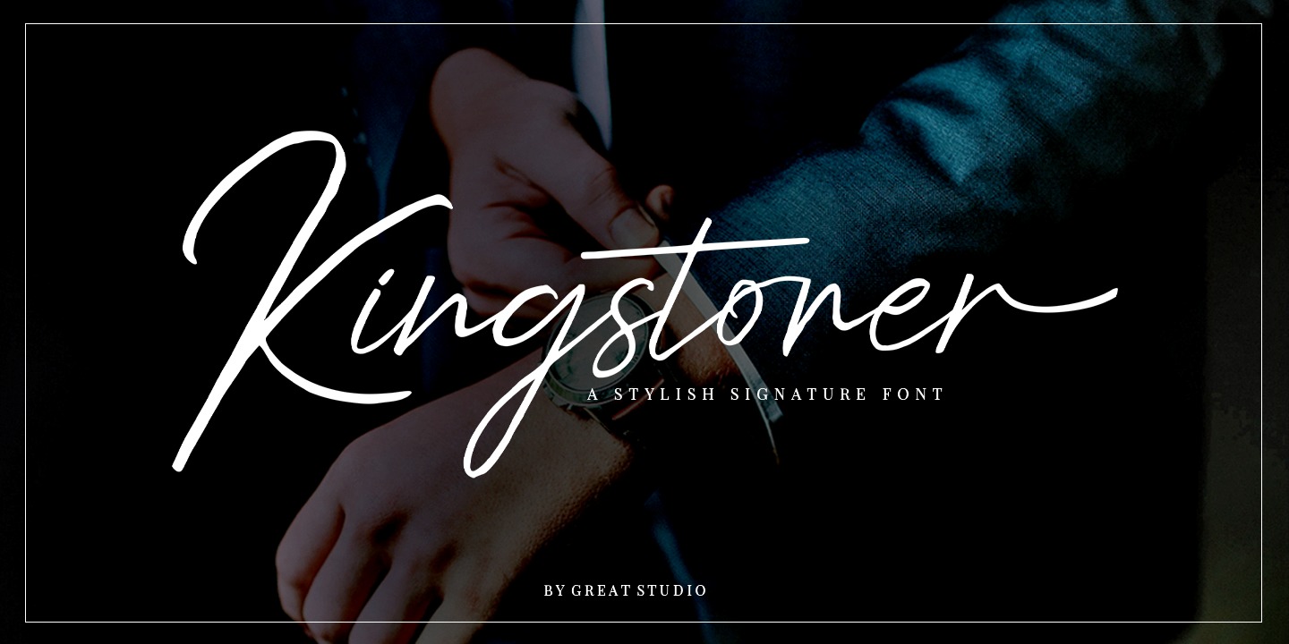 Przykład czcionki Kingstoner Font