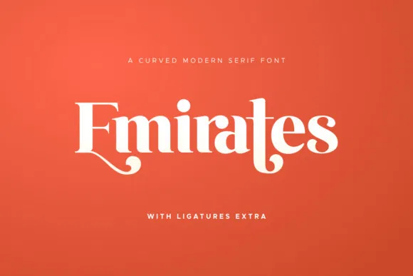Przykład czcionki Emirates Bold