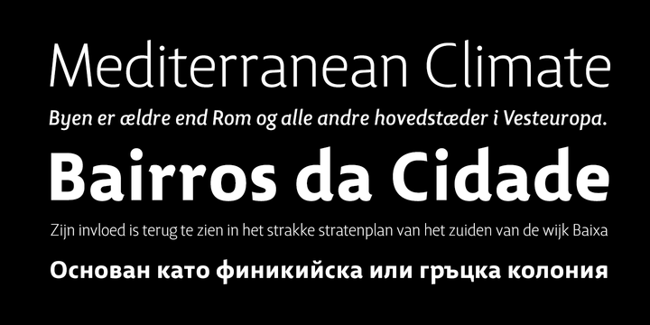 Przykład czcionki Lisboa Italic