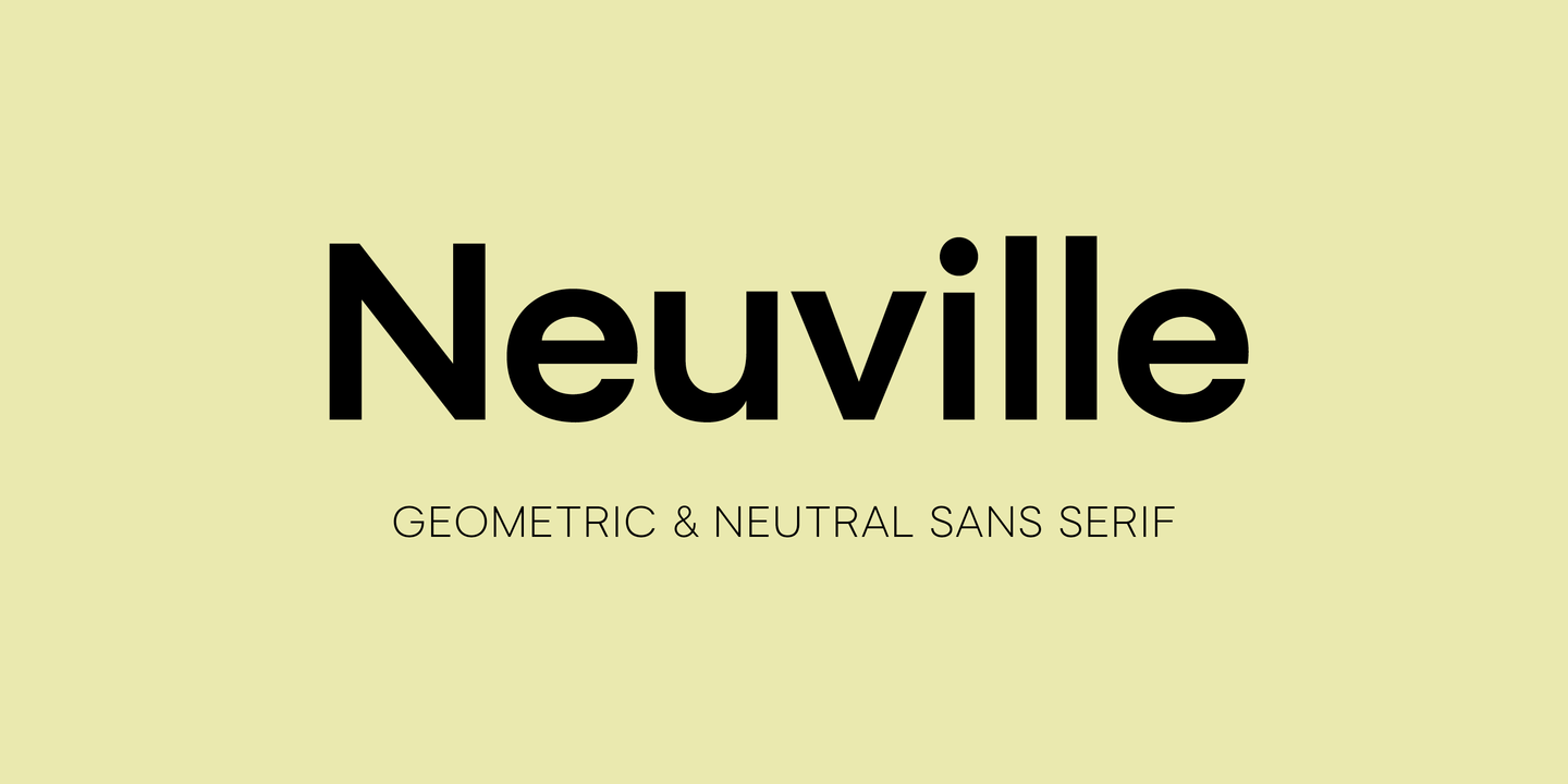 Przykład czcionki Neuville