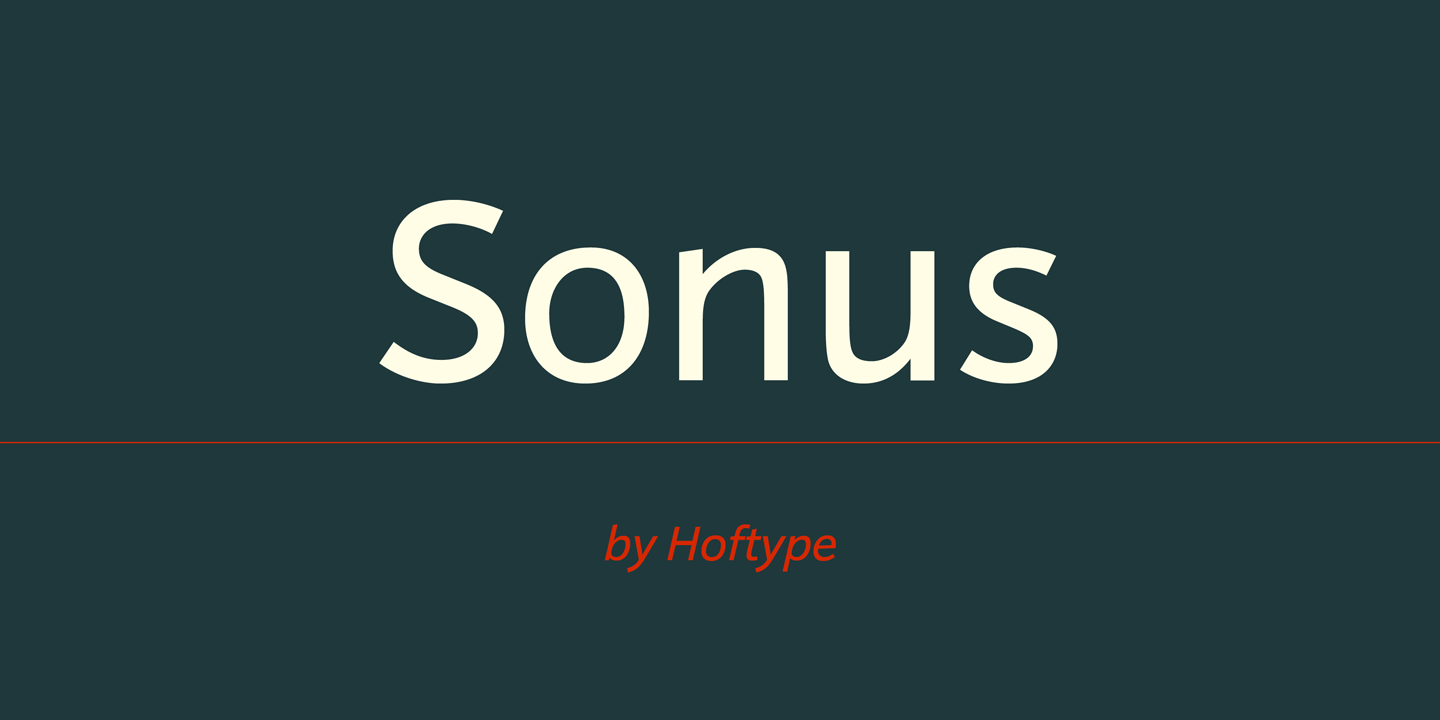 Przykład czcionki Sonus