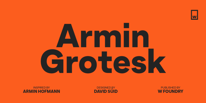 Przykład czcionki Armin Grotesk Ultra Bold