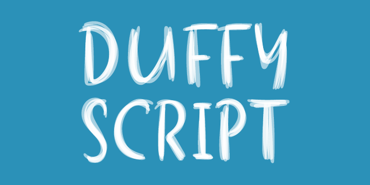 Przykład czcionki Duffy