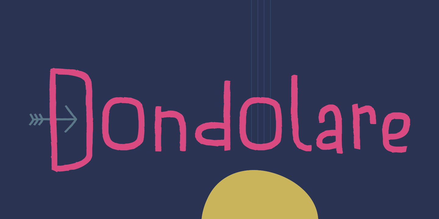 Przykład czcionki Dondolare Bold