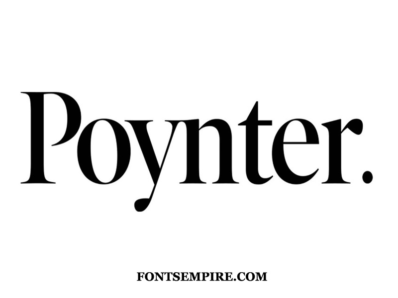 Przykład czcionki Poynter