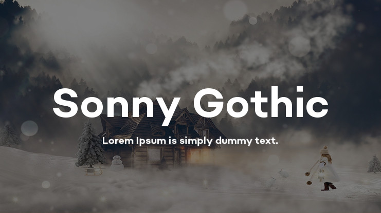 Przykład czcionki Sonny Gothic Cond