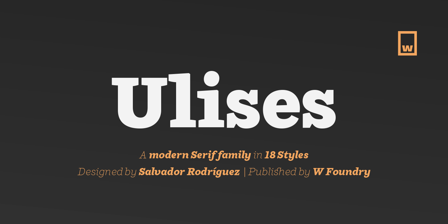 Przykład czcionki Ulises Extra Bold