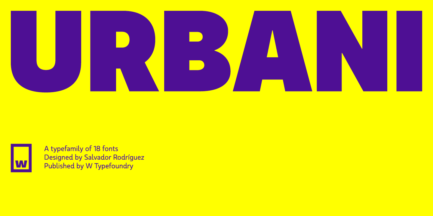 Przykład czcionki Urbani Extra Bold Italic