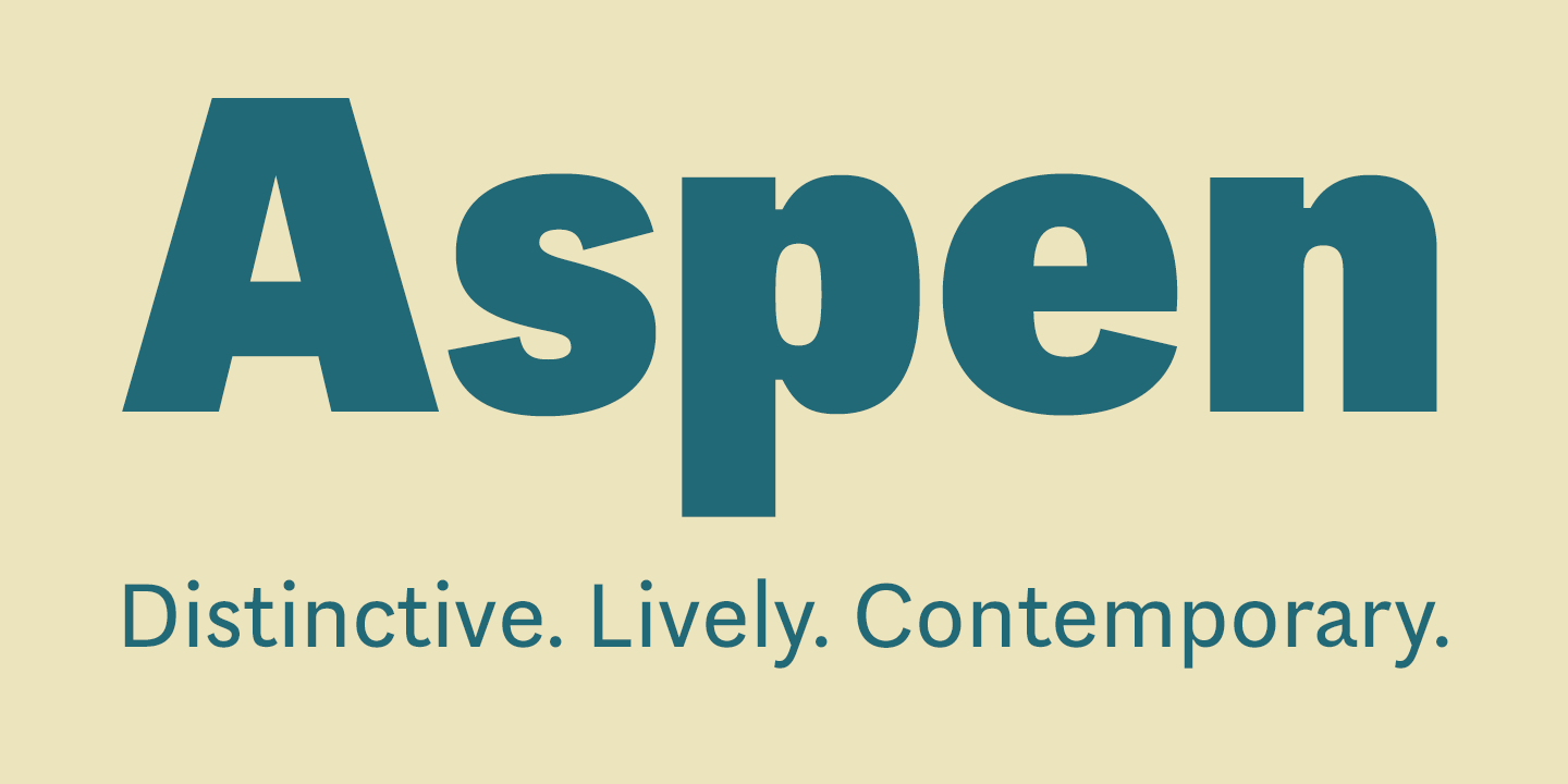 Przykład czcionki Aspen