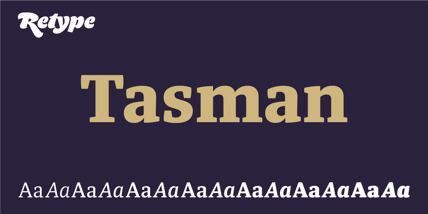 Przykład czcionki Tasman Light Italic