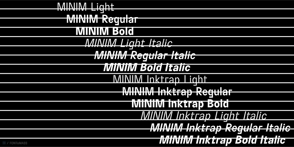 Przykład czcionki BC Minim Regular Italic